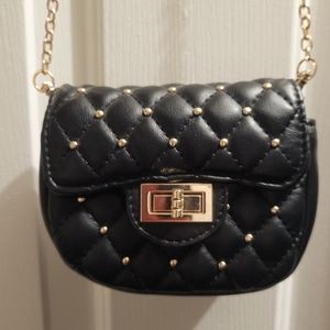 Urban expressions mini crossbody black "vegan" ( faux) leather